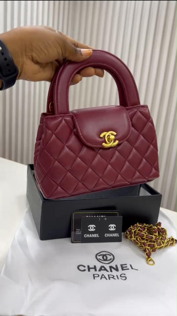 Sac Chanel matelassé bordeaux